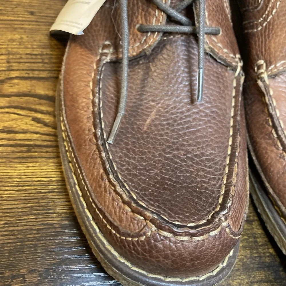 Dr Scholls Men's‎ 10 Shoes Brown Leather Upper Casual Lace Up Moc Toe Derby